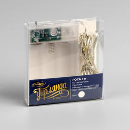 Гирлянда Нить 5 м, роса, IP20, серебристая нить, 50 LED, 2 режима, от батареек AAх3, свечение белое - Luazon lighting фото 6