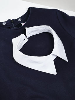 Платье для девочки в школу с воротником 22-7662 черный - Mini maxi фото 23