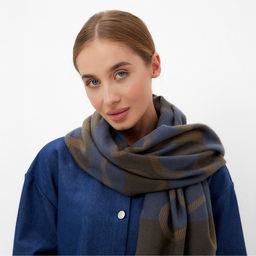 Шарф зимний объемный с кистями MINAKU 65*180 + 10 см  фото 2