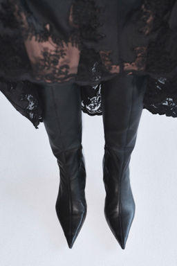 Botas calcet?n de piel con tac?n - H&m фото 2