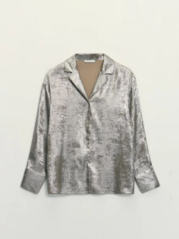 Блузка из блестящей ткани / Zarina