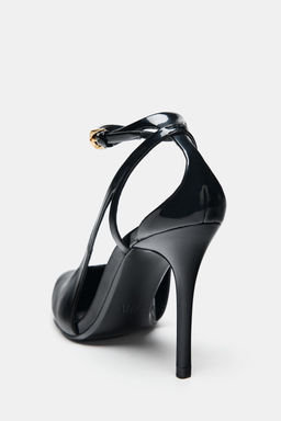 FAUX PATENT SLINGBACK SHOES