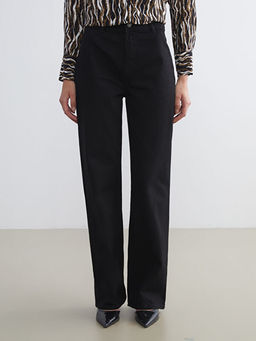 Wideleg Kad?n Jean Pantolon