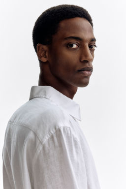 Camisa de lino Regular Fit - H&m фото 5