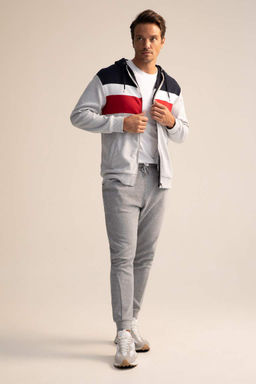 Толстовка Comfort Fit на мягкой подкладке на молнии - Defacto фото 2