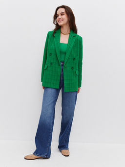 Двубортный жакет из фактурной ткани - TO BE ONE фото 3