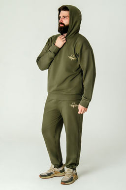 Арт. 63190 Костюм  с брюками мужской 50-58 (5 шт) Цвет:хаки