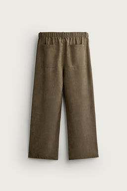 PANTAL?N FLUIDO RELAXED FIT / Marr?n - Zara фото 7