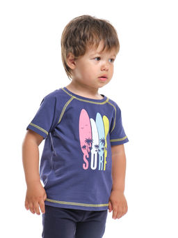 Футболка с принтом UD 0731 фиолетовый - Mini maxi фото 4