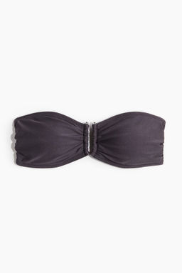 Top de bikini bandeau acolchado