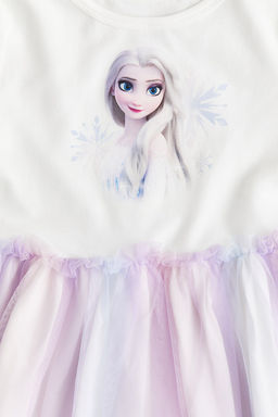 Vestido con falda de tul y motivo estampado - H&m фото 2