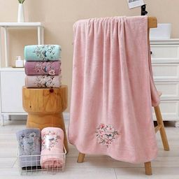 Полотенце из микрофибры Жизель с атласной каймой 35*75 см. - Лен поволжья фото 2