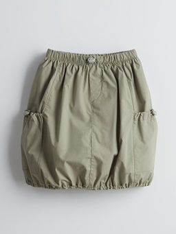 Beli Lastikli K?z ?ocuk Kargo Etek