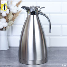 Термос кувшин 2 л металл / держит тепло до 12 часов / 737534 /уп 24/ 720657