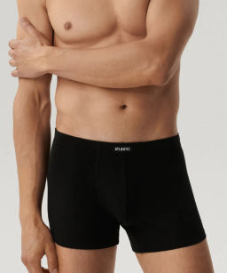 ATLANTIC 3BMH-007 Трусы шорты Basic - набор 3 шт. черный фото 2