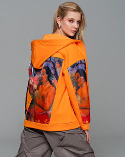 Толстовка с органзой и стразами,футер на флисе