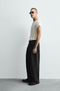 PLEATED WIDE-LEG TROUSERS - Zara фото 4