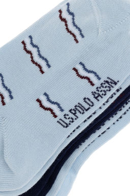 Носки U.S. Polo Assn светло-голубые из хлопка