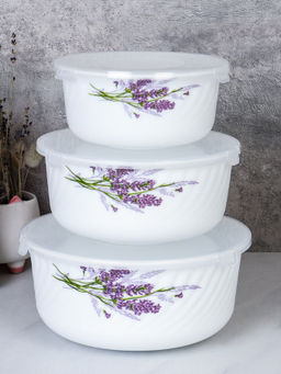 Салатник с крышкой 3 предмета / GRAY-HDW3B (7131-3) /уп 12/ - ГалеонТрейд фото 2