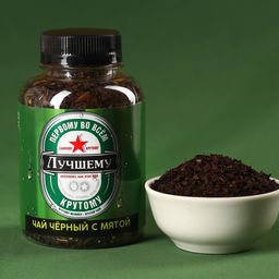 Подарочный набор Как пиво, только лучше, чай чёрный с мятой 50 г, кофе молотый, вкус: амаретто, 100 г. (18+) - Simaland фото 2