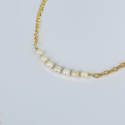 Колье на цепочке из Жемчуга 47 см +
