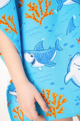 Халат-пончо детский вафельный Happy Fox Home  фото 12