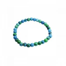 Браслет из камня Хризоколла символ внутренней силы и позитивных перемен 6мм