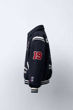 BOMBER JACKET WITH CHAMPION ® X ZARA PATCHES  фото 3