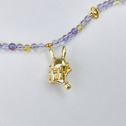 Бусы детские из Аметиста, Цитрина и Перламутра 35 см +