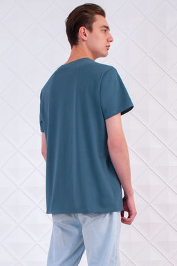 Арт. 61121 Футболка мужская 48-58 (6 шт) Цвет:изумруд