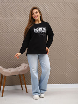 Свитшот женский Флёр черный