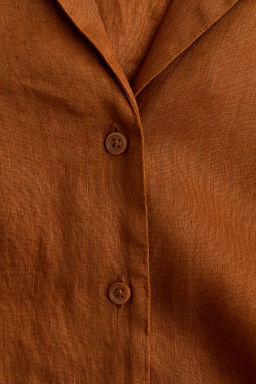 Camisa oversize de lino - H&m фото 5