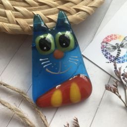 Брошь Кот - Стрекоза фото 4