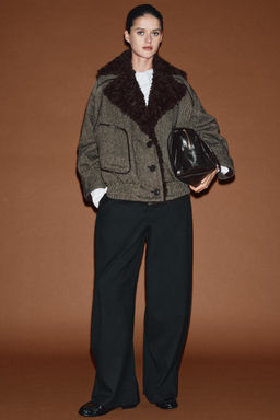 PINSTRIPED PLEATED TROUSERS ZW COLLECTION - Zara фото 3