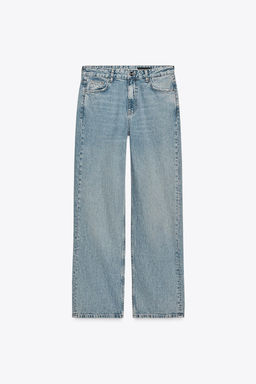 ZW COLLECTION RELAXED MID-WAIST JEANS - Zara фото 4