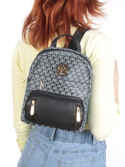 F2390-2 BLACK Сумка-рюкзак (искусственная кожа) - Фабричный китай фото 4