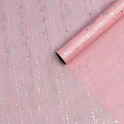 Пленка для цветов Падающие звезды, 58 см х 5 м розовый - Simaland фото 2