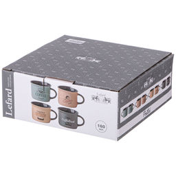 НАБОР КРУЖЕК ИЗ 4 ШТ COFFEE 160 МЛ - Lefard фото 2