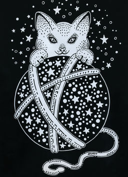 Hobbius GHPB-06 Набор для творчества Гравюра-блокнот 14 x 20 см Космический кот  фото 12