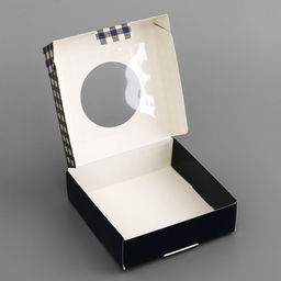 Цена за 5 шт. Коробка подарочная сборная с окном, упаковка, Настоящему мужчине, 10?10?3 см