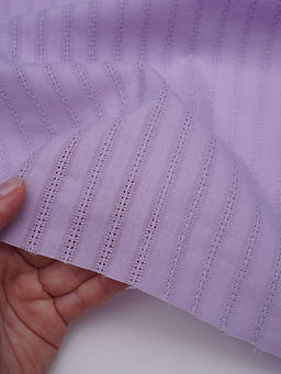 Фактурный хлопок Мережка-полоска цв.Лавандовый, ш.1.45м, батист, хлопок-100%, 100гр/м.кв - Купава фото 6