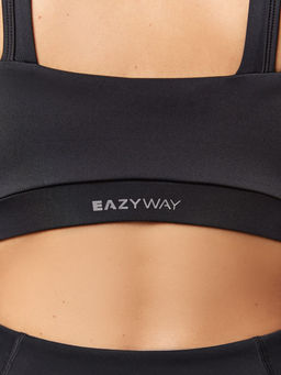 Спортивный топ-бра с перекрестными бретелями и вставными чашками - Eazyway фото 3