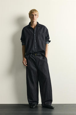 CAMISA DENIM LIGERO RELAXED FIT / ?ndigo