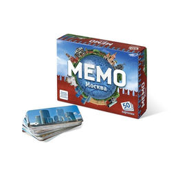 Цена за 2 шт. Настольная игра «Мемо. Москва», 50 карточек + познавательная брошюра
