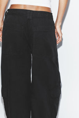 PANTAL?N OVERSIZE CARGO / Negro - Zara фото 5