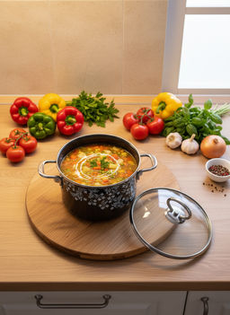 Кастрюля цил. 2л "Blanco", мокр. асф., 8SD165S