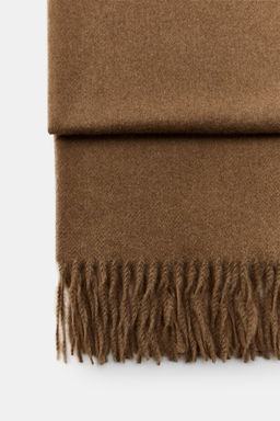 PLAIN SCARF WITH FRINGE - Zara фото 2