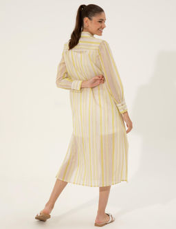 F_st_k Ye_ili Comfort Fit G_mlek Elbise - Pierre cardin фото 5