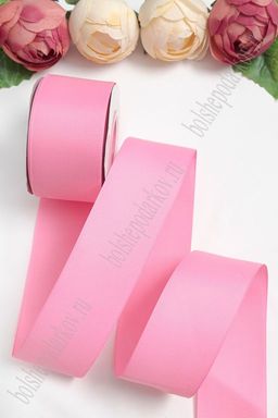 Лента репсовая 5 см*20 ярд "1 сорт" (SF-1350) розовый №05