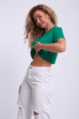 83908 укороченная футболка женская - Натали фото 3